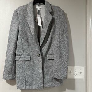 TopShop gray knit, oversized women’s blazer